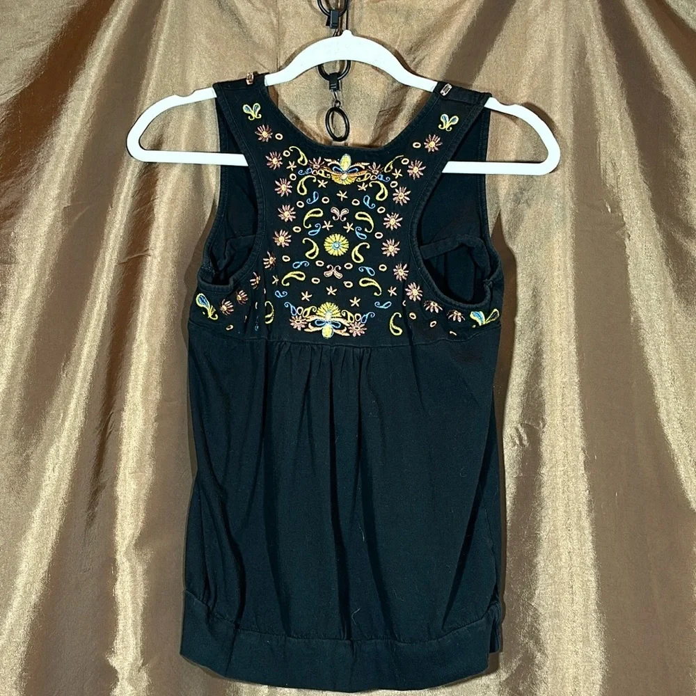 RBX black tank with beads and design - Picture 3 of 5